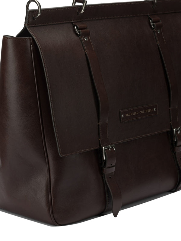 Brunello Cucinelli Brown Brief Case