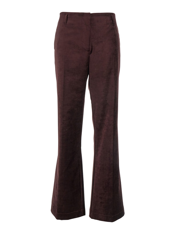 Velvet Stretch Cotton Blend Pants