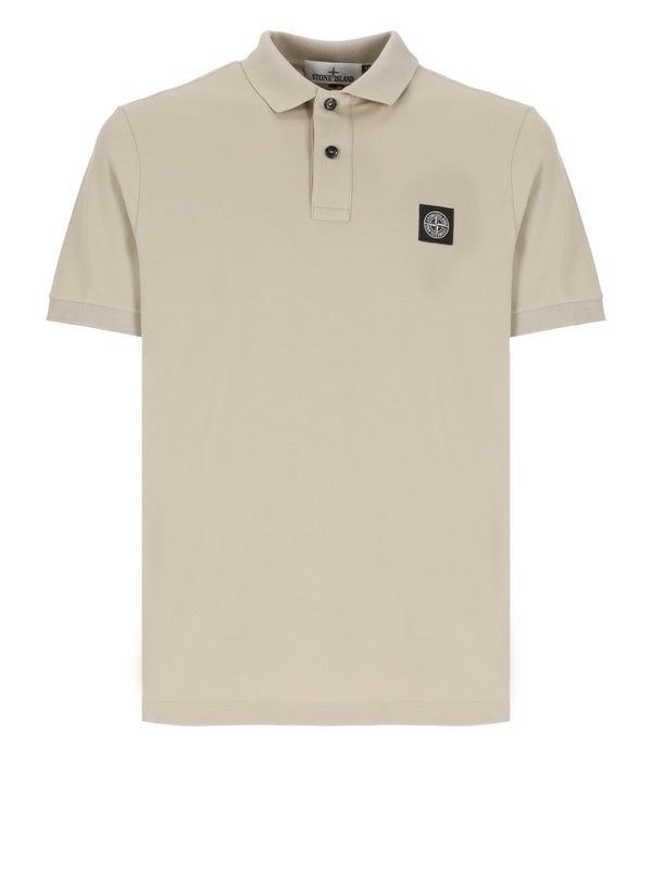 Stone Island T-shirts and Polos Beige Polo Shirts