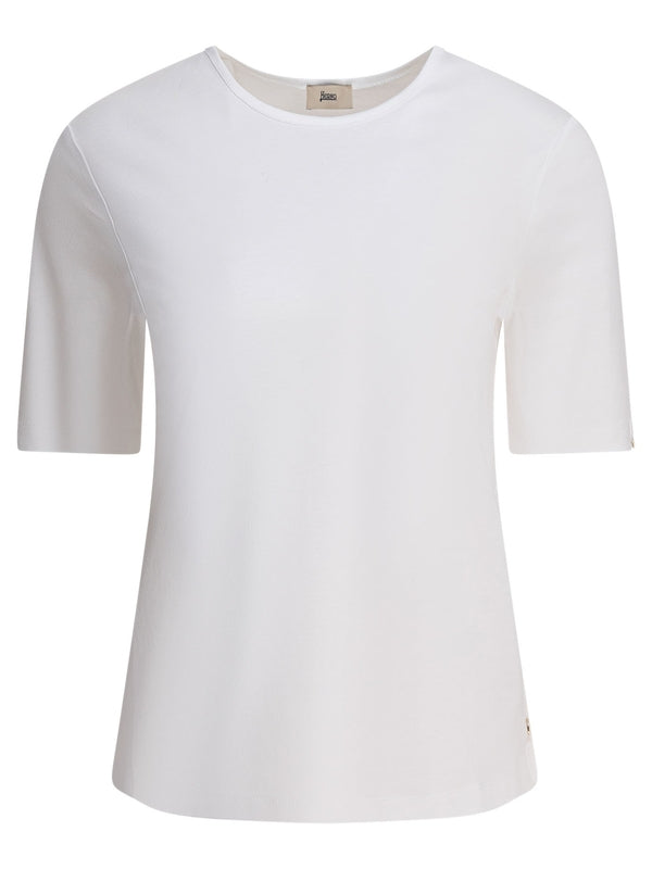 Side Button-up Short-sleeve T-shirt