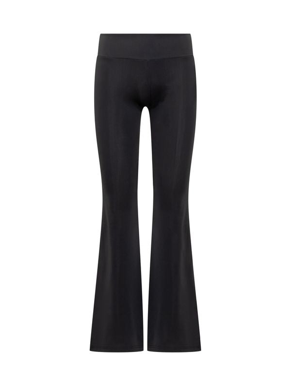 Back Logo Patch Bending Bootcut Pants