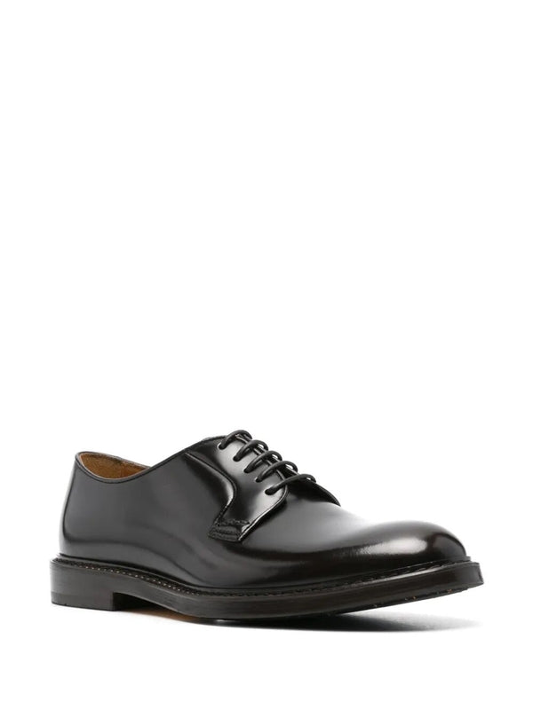 Ducals Black Lace-Up Shoes