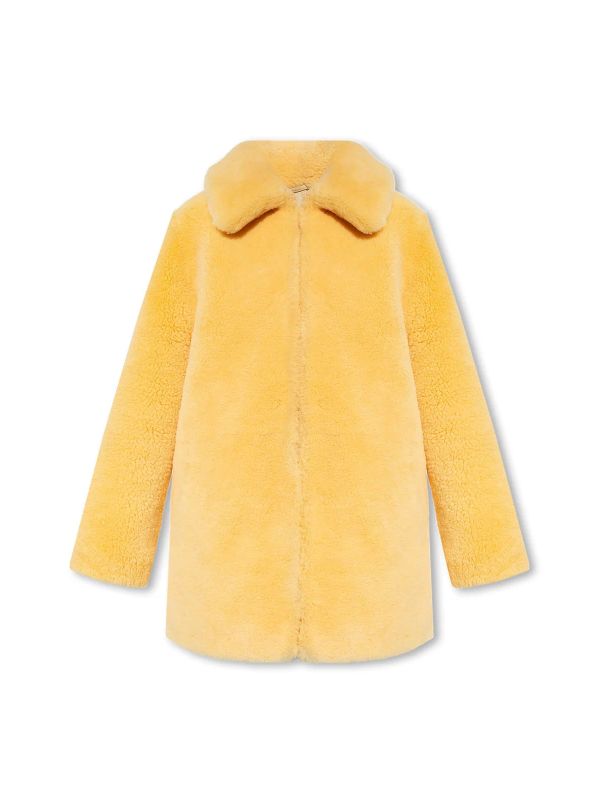 Shearling Zip-Up Coat