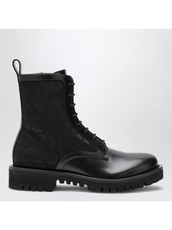 Combat Lace-up Leather Boots