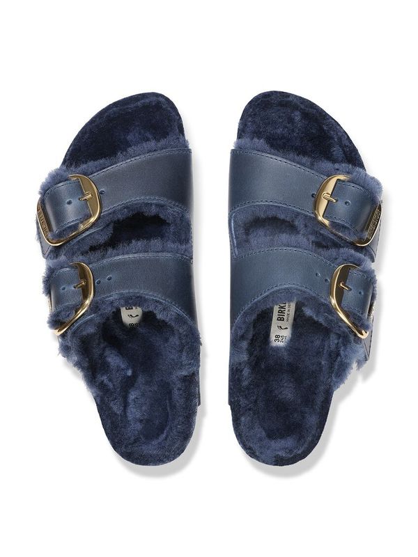 Arizona 扣环绒面革羊毛凉鞋