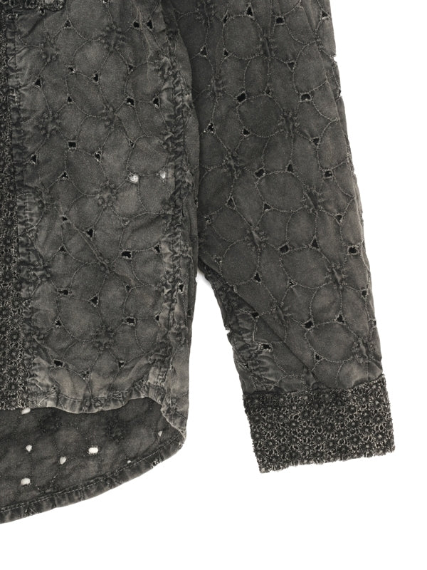 Vintage-Effect Lace Shirt