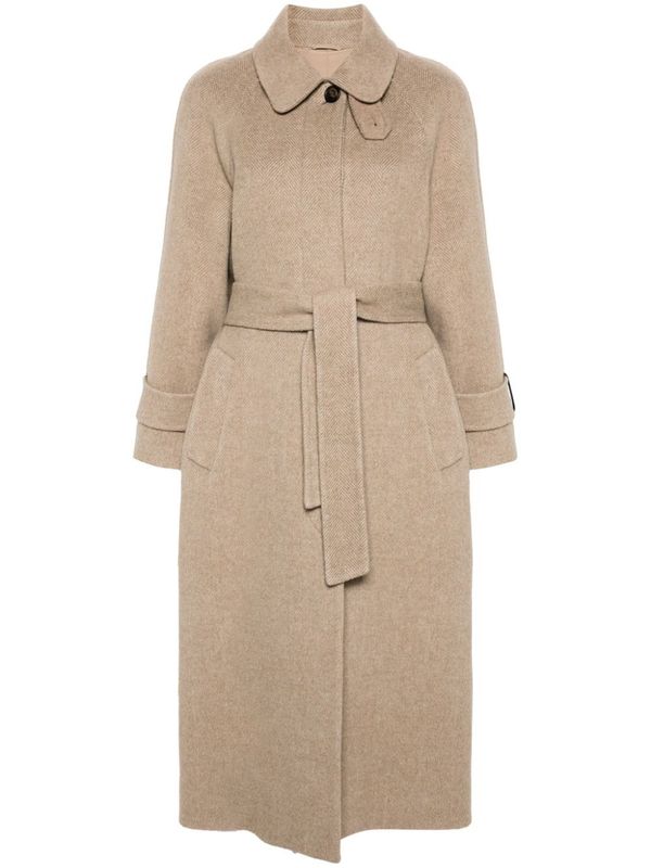 Wool Cashmere Belted Coat