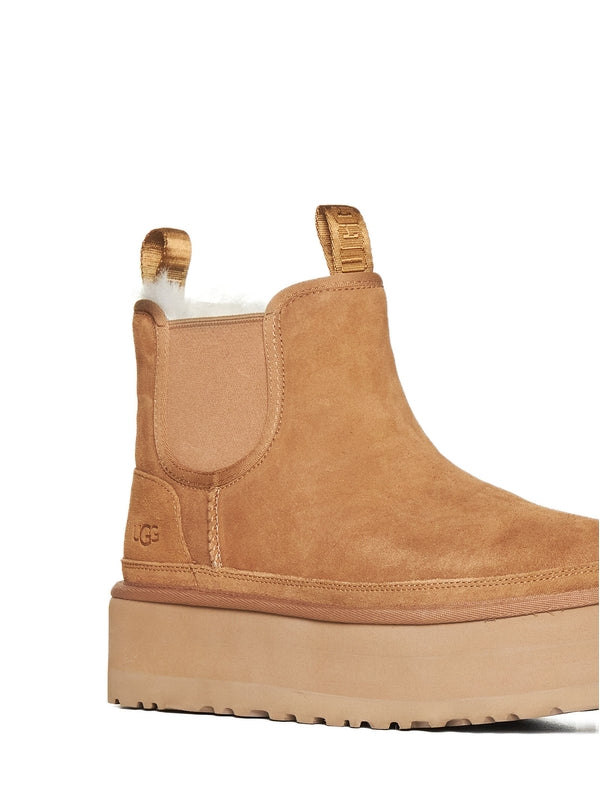 Newmel Suede Platform Chelsea Boots