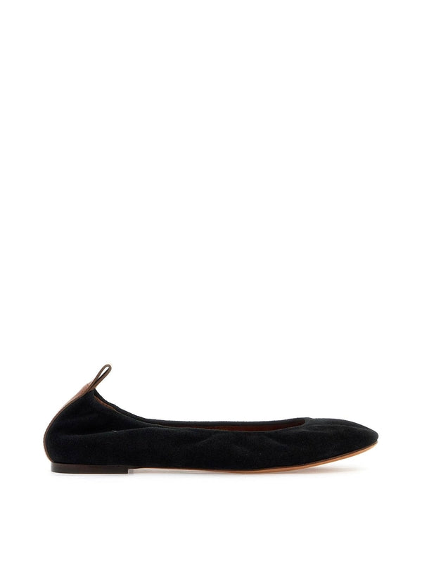 LANVIN - Suede Leather Ballerina Flats - Jente