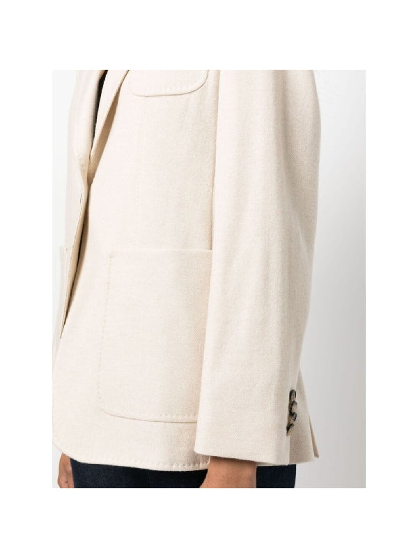 Single Breasted Cashmere
  Jacket
