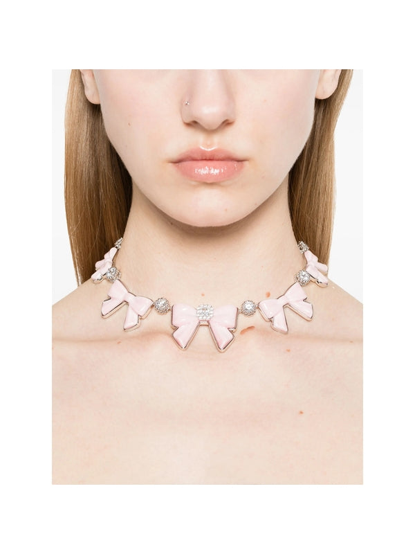Yvmin Bow Motif Necklace