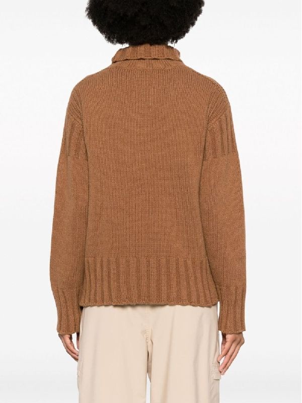 High-Neck Cashmere Knit