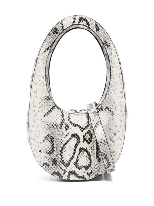 Swipe Python Effect Leather Mini Tote Bag