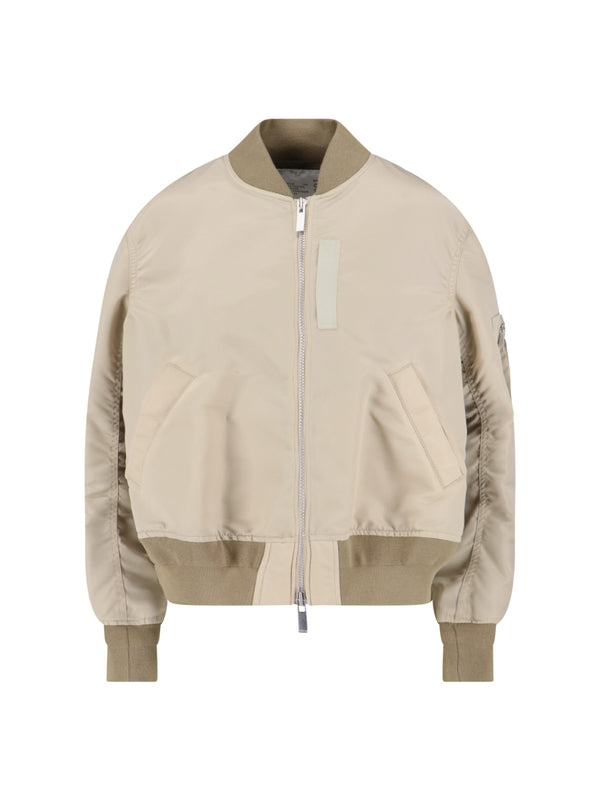 Sacai Beige Bomber