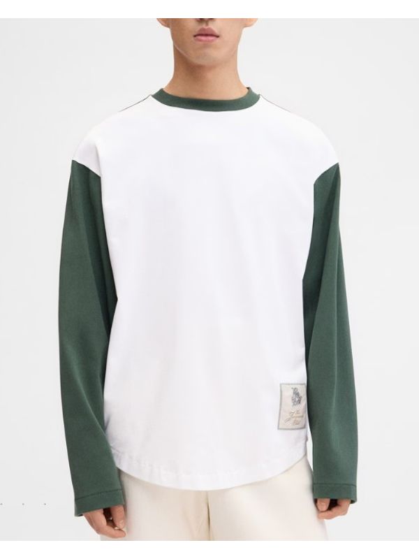 Baseball Cotton Long-sleeve Top