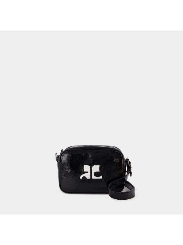 Courrèges - Reedition Logo Leather Shoulder Bag - Jente