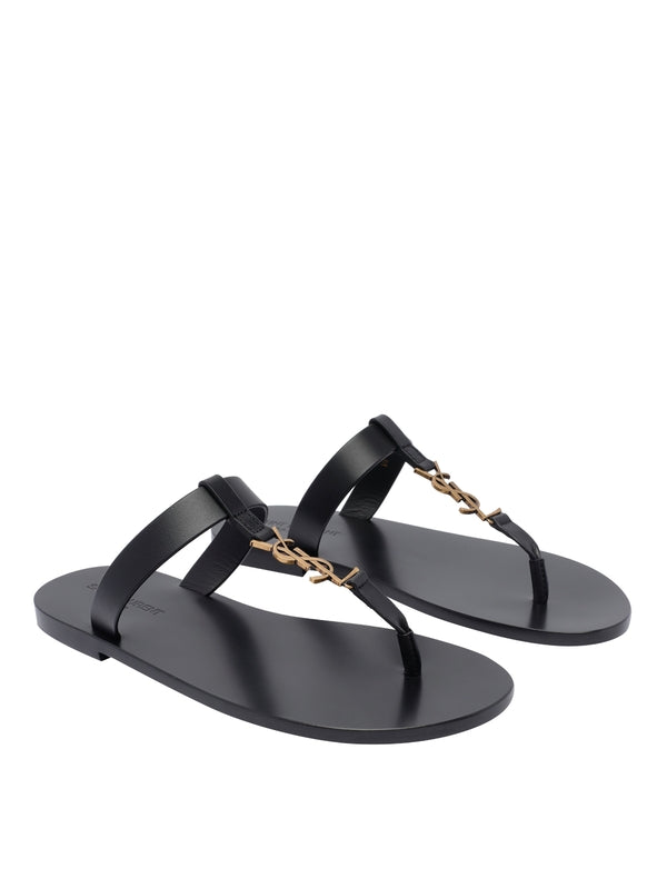 Cassandra T-Strap Leather Sandals
