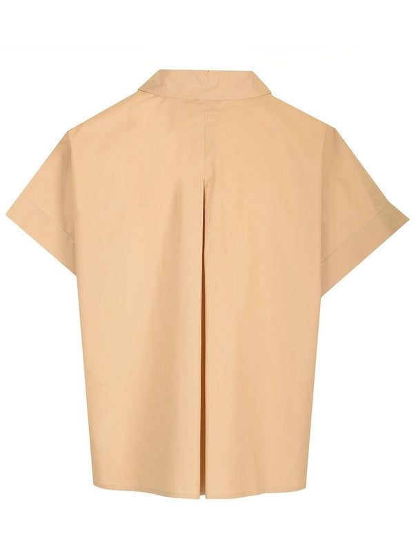 Boxy-fit Cotton Short-sleeve Shirt