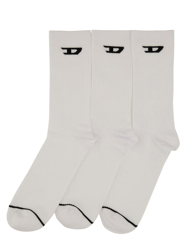 D Logo Jacquard Socks 3-pack