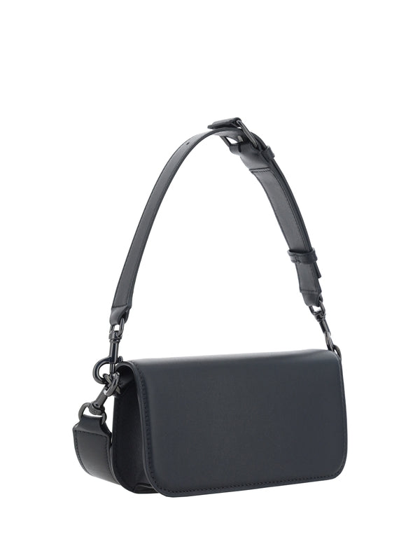 V Logo Leather Small Crossbody Bag