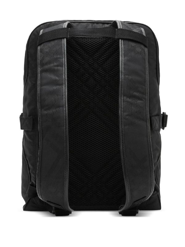 Check Print Jacquard Backpack