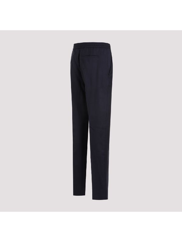 Zipper Pocket Wool Blend Pants