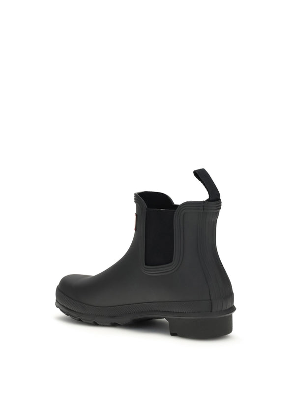 Hunter Black Chelsea Boots