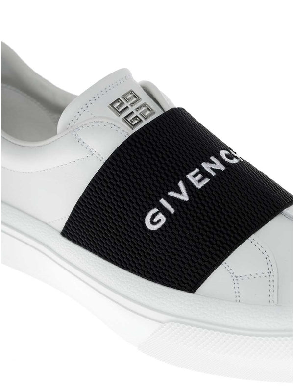 'City Court' White Low Top Sneakers with Logo in Leather Woman Low Top Sneakers