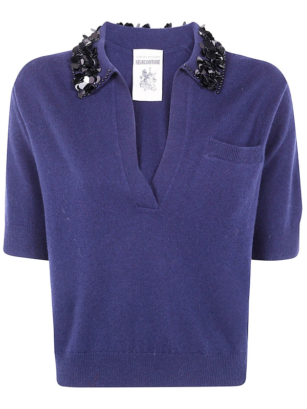 Semi-Couture Blue Knit