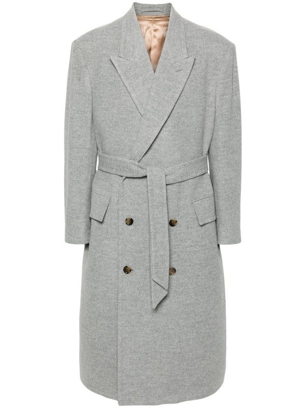 Wool Cashmere Belt Coat