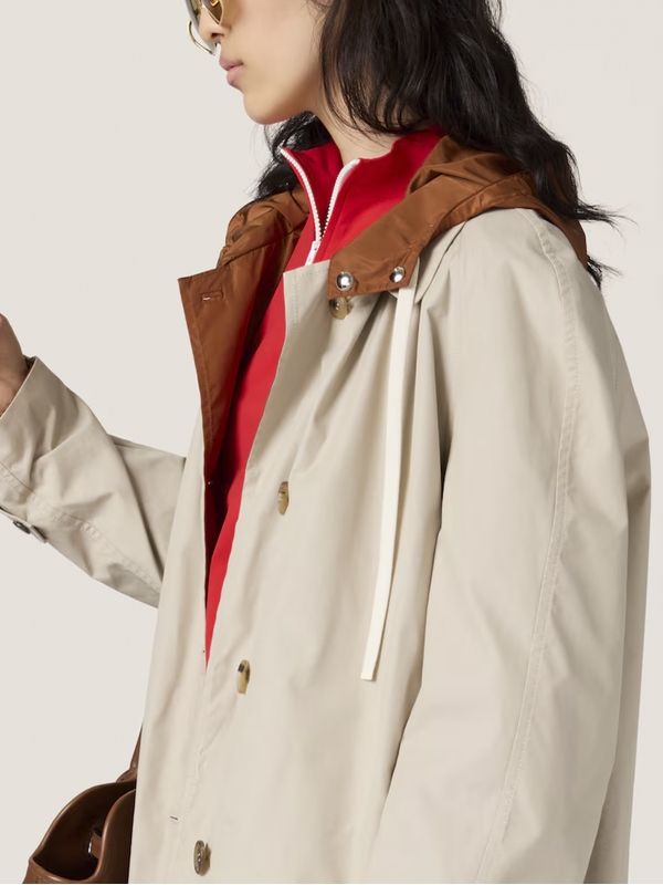 Reversible Oversize Single Cotton Technical Coat