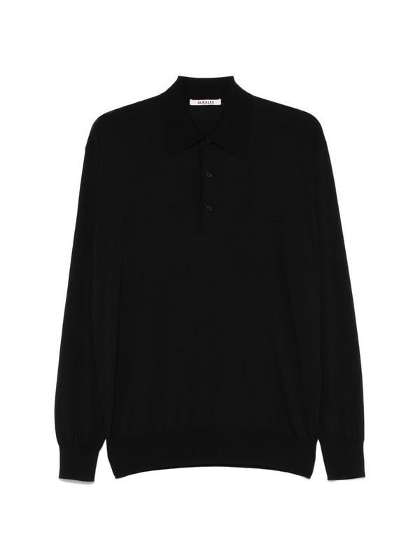 Knit Wool Polo Shirt