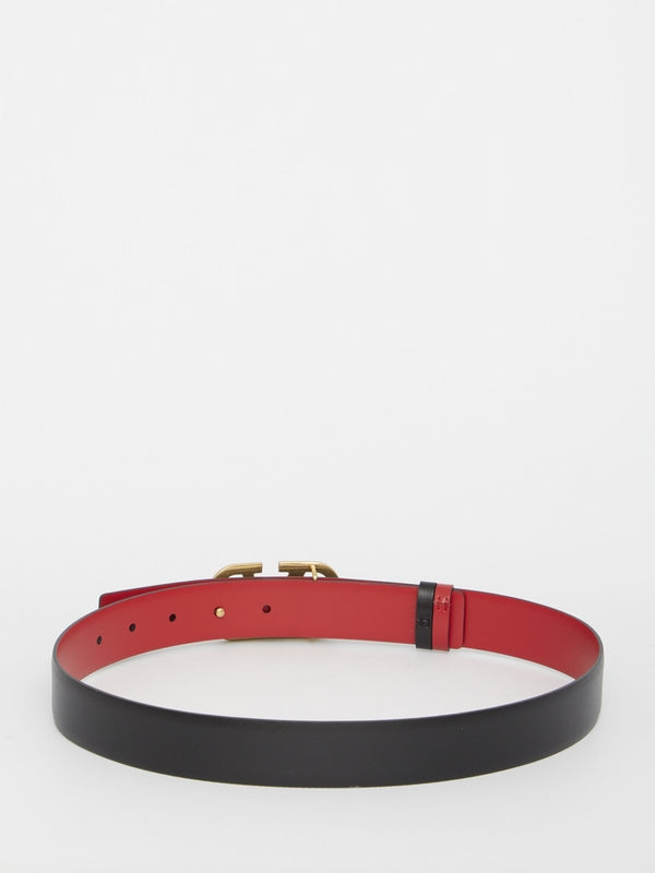 V logo reversible belt - Jente