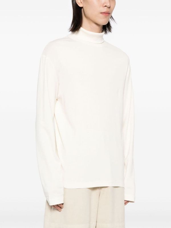 Cotton High Neck Long Sleeve Top