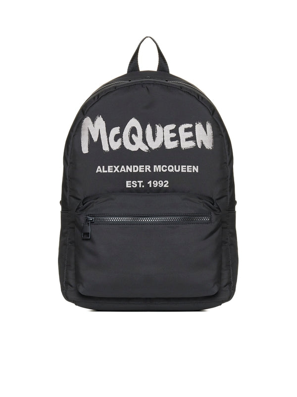 Alexander Mcqueen Black Backpacks