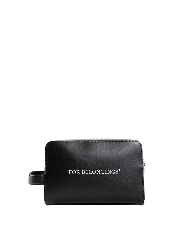 Logo Detail Leather Pouch