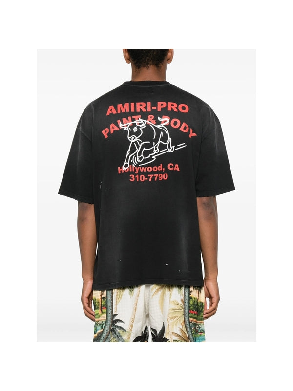 Amiri Black Half Sleeve