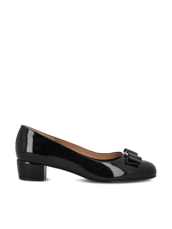 Vara Bow Patent Leather Pumps Heels