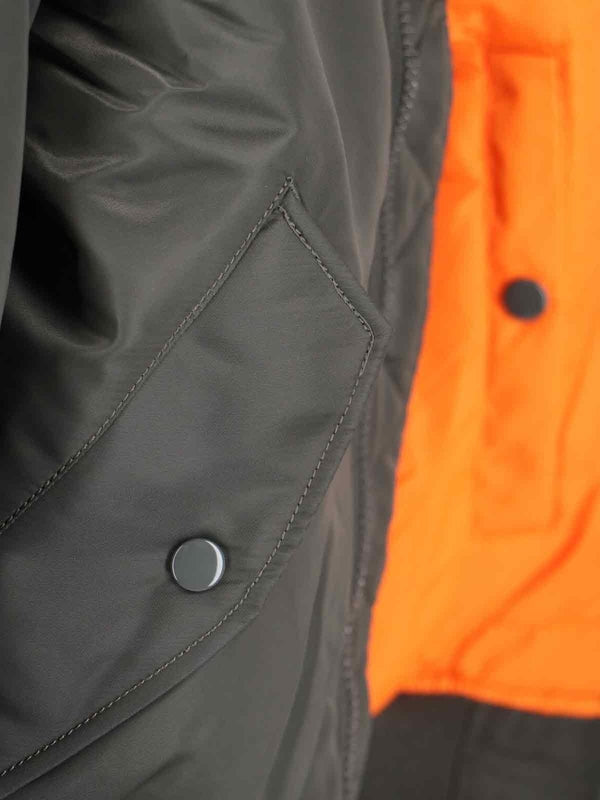Alpha Industries Grey Orange Bomber