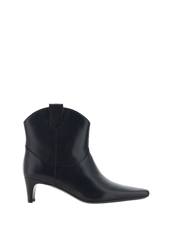 Wally Smooth Leather Boots Heel