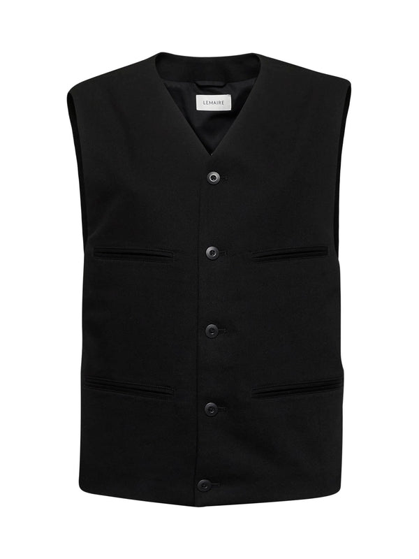 Black Cotton Vest