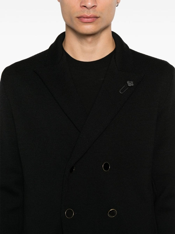 Boutonniere Double Wool Coat