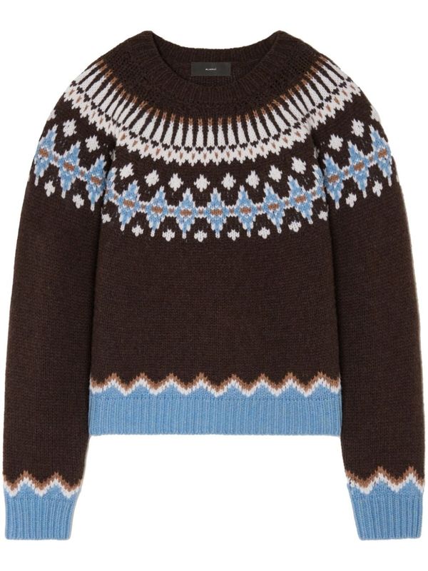 Jacquard Pattern Wool Knit