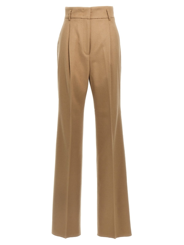 Zac Pleated Wool Pants