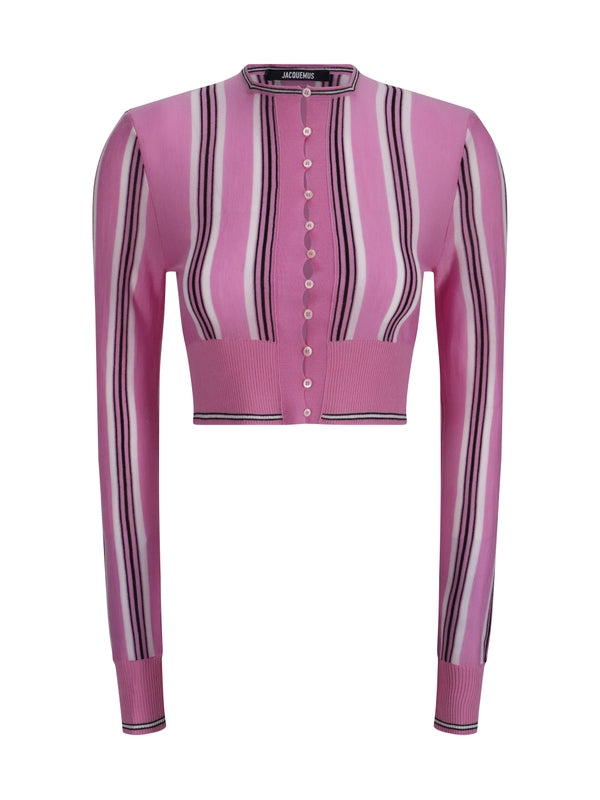 Spiaggia Striped Wool Cardigan