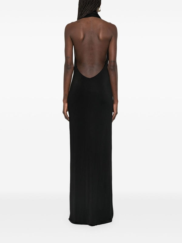 ROZA  Halter Neck Sleeveless Dress