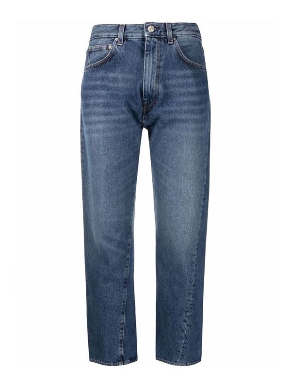 Straight Crop
  Denim Pants