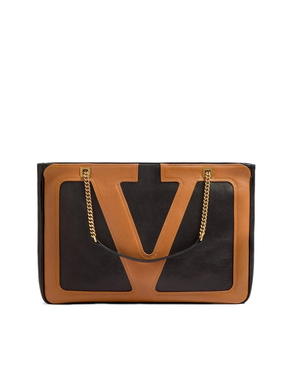 Valentino Black Brown Tote Bags