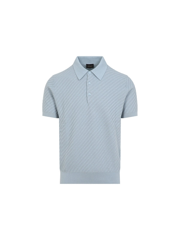 Cotton Silk Cashmere Polo Shirt