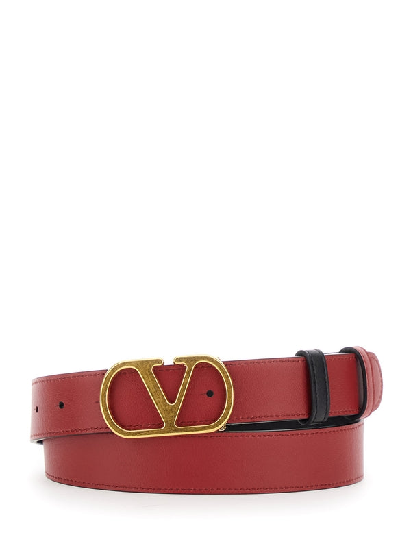 Valentino Black Leather Belts